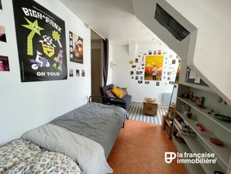 EXCLUSIVITE ! A Vendre appartement type 1 Rennes centre-ville – Secteur Des Halles  – Dernier étage avec mansarde et cave. Loué non meublé