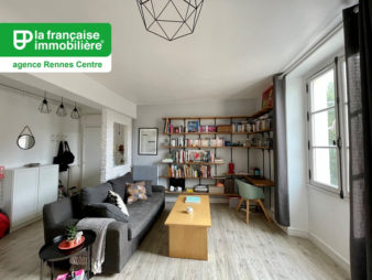 Appartement Rennes – Centre Ville – Gare côté Nord – 3 pièces 66,30m², cave, exposition Sud