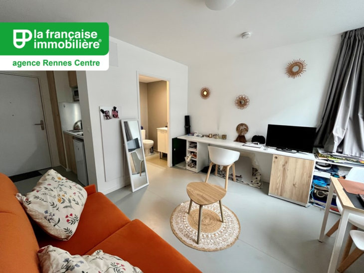 Appartement Rennes Centre Ville, plaine de baud studio avec bail commercial, superficie de 18.5 m2 - LFI-CENTRE-A-8643