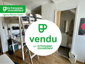 VENDU PAR L’AGENCE ! Appartement à vendre Rennes quartier des halles, studio en dernier étage de 11.87 m2 carrez et de 13.8m² en surfaces utiles