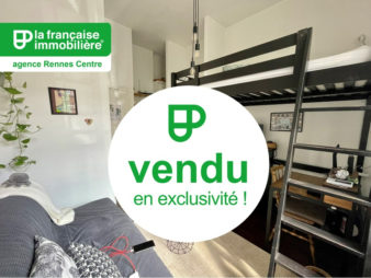 VENDU PAR L’AGENCE ! Appartement Rennes Centre-ville – Studio – 1 pièce – 17.49m² – Place Hoche – Loué – Saint-Anne