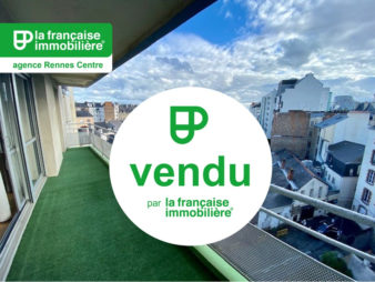 VENDU PAR L’AGENCE !  Appartement à vendre Rennes Saint Hélier – 5 pièces de 101.28 m² – Balcon – Exposition Sud – Garage