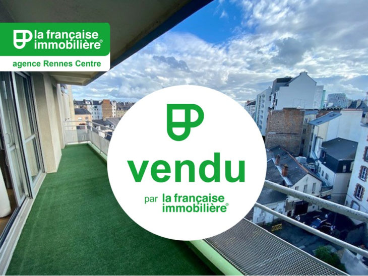 VENDU PAR L’AGENCE !  Appartement à vendre Rennes Saint Hélier – 5 pièces de 101.28 m² – Balcon – Exposition Sud – Garage - LFI-CENTRE-A-12189