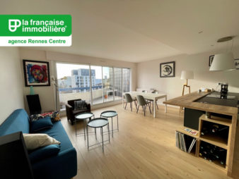 Appartement Rennes Centre-Ville – Le Mail – 5 pièces 92.4 m2 – deux terrasses – garage double en enfilade
