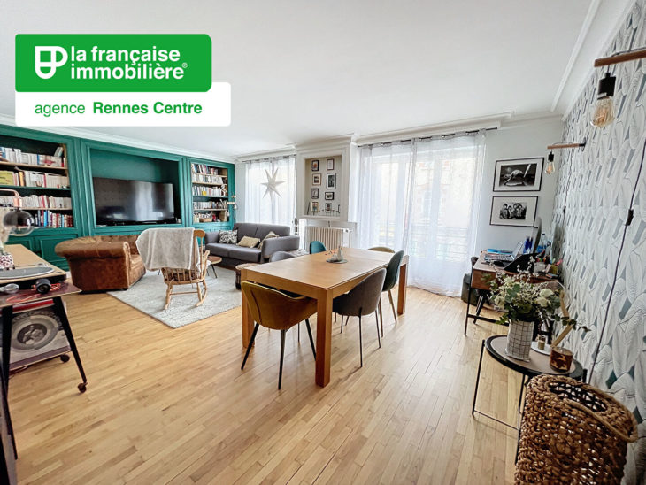 Appartement Rennes Centre Ville – Chézy-Dinan 6 pièces 154.73 m² -Terrasse, Balcon, deux parkings, deux caves - LFI-CENTRE-A-4353